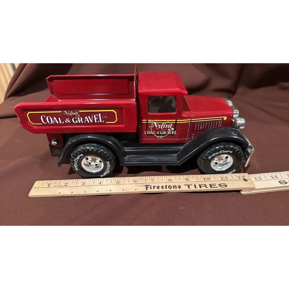 Vintage 1990 Nylint Classics Pressed Steel Caol Gravel Dump Truck Red 3050 USA